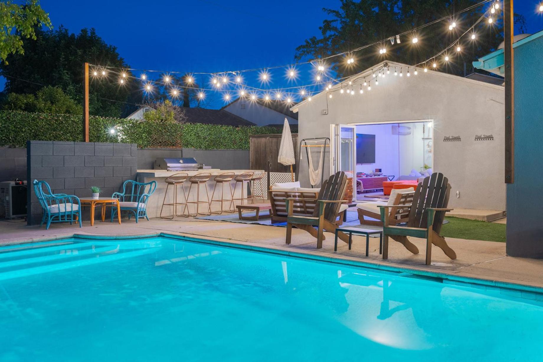 Hébergement de vacances Angel&rose Universal Hollywood Heated Pool House King Bed *